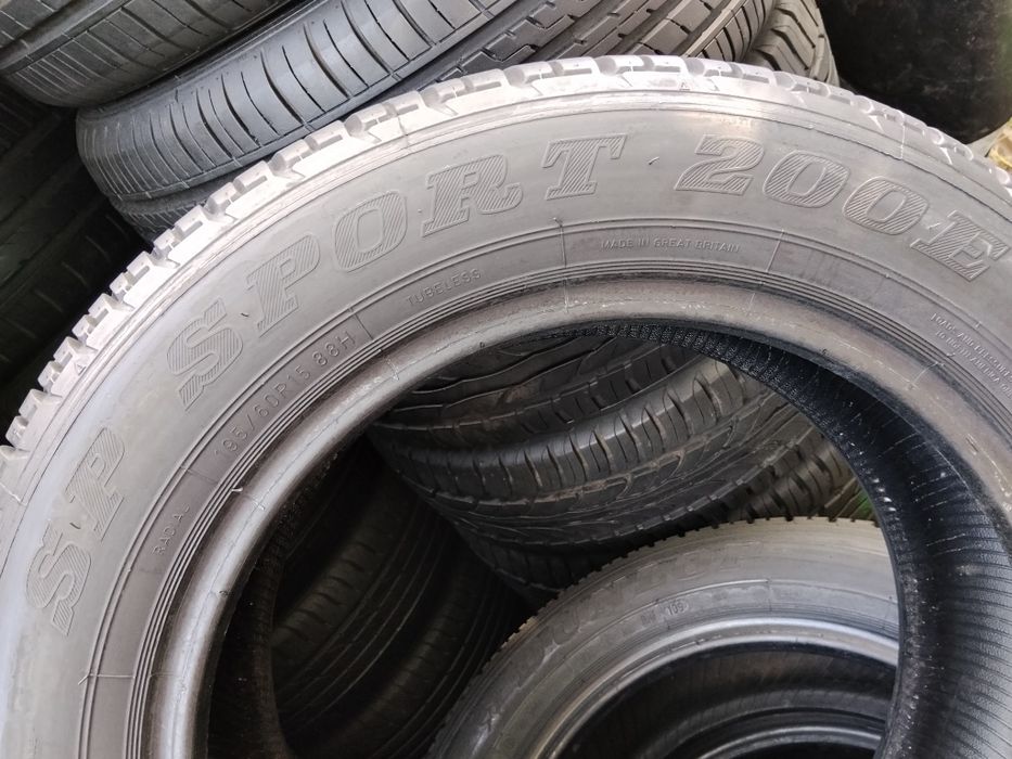 Dunlop 195 60 r15 4шт 2шт шини б'у резина гума з Європи