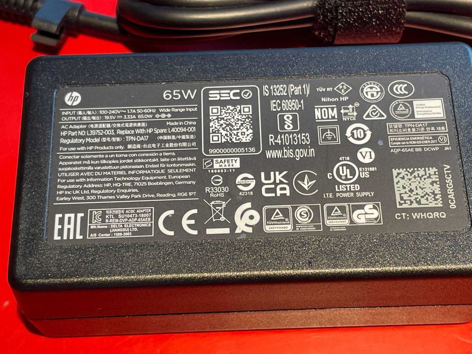 Зарядка для ноутбука HP 65W 7.4*5.0 / 19.5V 3.33A блок живлення HP