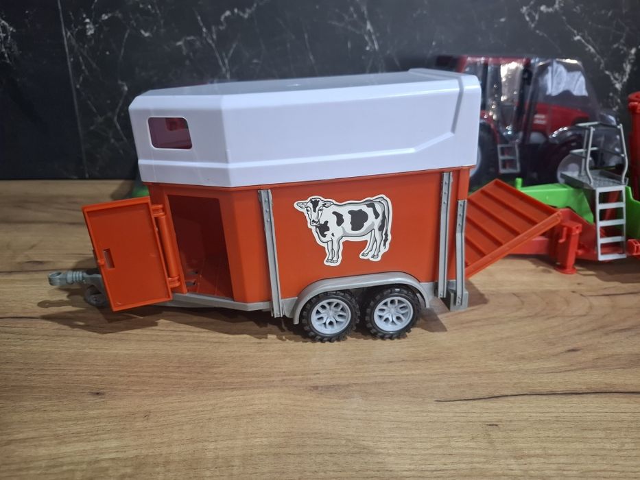 MEGA ZESTAW FARMERA NOWY Traktor + Przyczepa Konie i Wóz Paszowy
