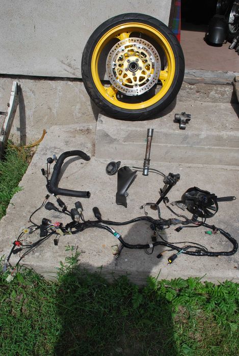 KAWASAKI ZX 6R 2006 część owiewki silnik lagi koło