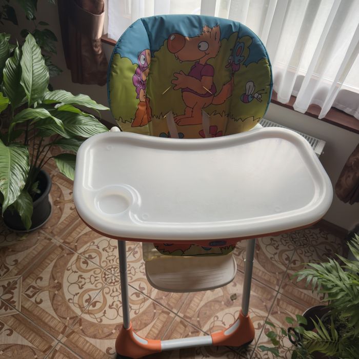 Стільчик для годування Chicco Polly 2 в 1 Wood Friends