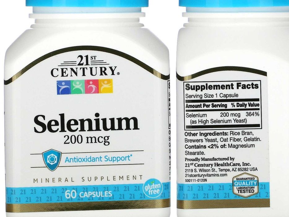 Селен, цинк піколінат хелат цитрат мінеральна добавка Now Foods