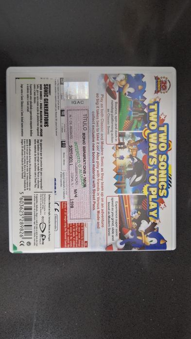 Jogo 3DS Sonic Generations