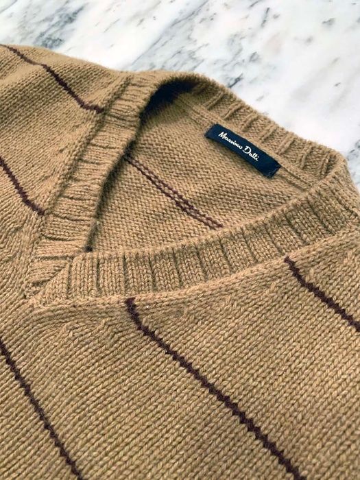 Camisola Massimo Dutti cor camel tamanho M 38