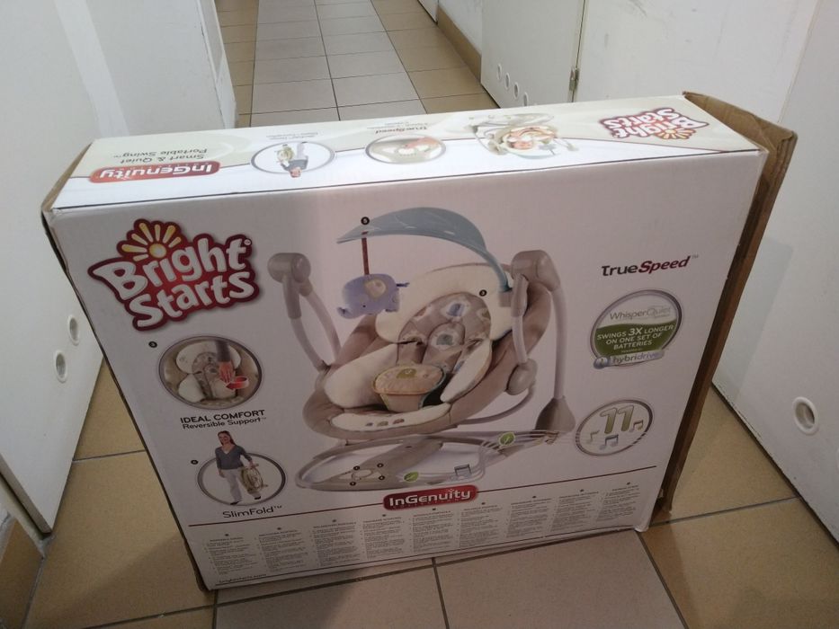 Huśtawka, bujaczek, leżaczek Bright Starts hybrydowy