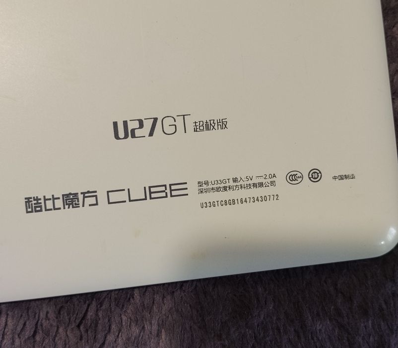 Планшет CUBE U27GT екран 8 дюймів
