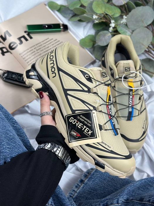 Salomon XT-6 Beige Gore Tex