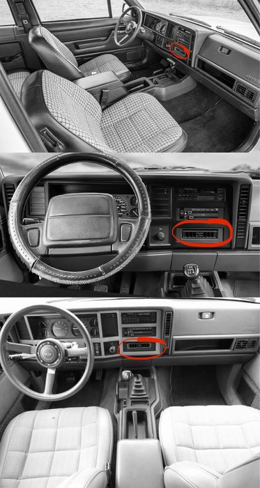 Suporte manómetros Jeep Cherokee XJ