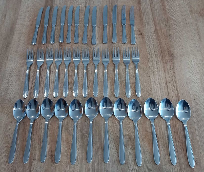 Faqueiro 36 Peças em Inox Vintage