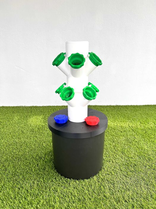 Wieża hydroponiczna Shopollo - 2 poziomy, 10 gniazd