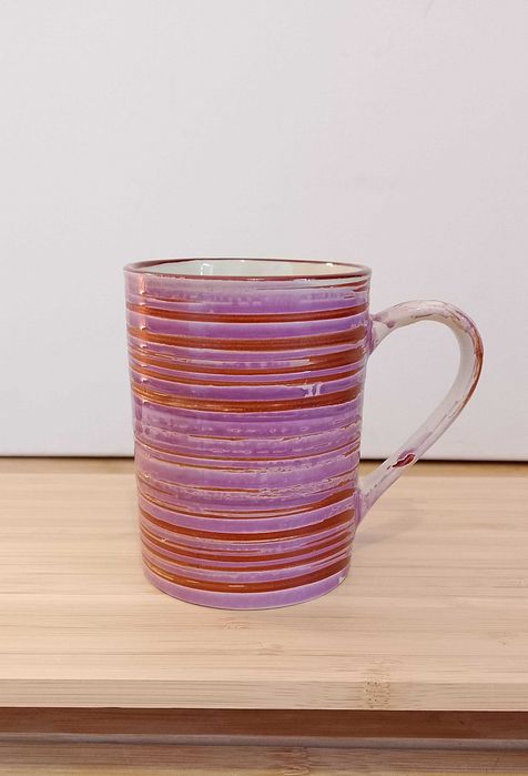 Stary kubek My Home Ceramics, ciemny róż, 250 ml.