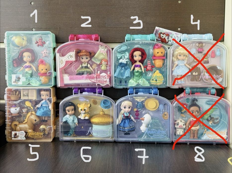 Розпродаж ігрових наборів Disney Animators Collection Рапунцель Ельза Моана