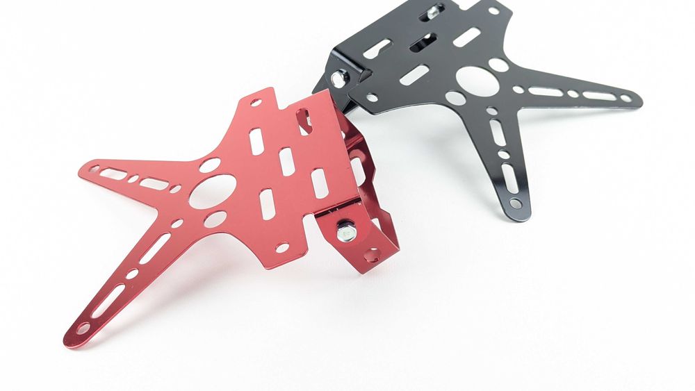 Універсальне Х-кріплення для мото номера з регулюванням кута