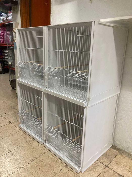 NOVO - Viveiros/Gaiolas de Criação Modulares em PVC 49,5×51,5×57,5cm