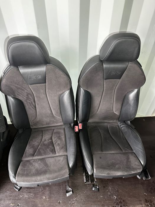 Fotele komplet audi s3 8v a3 3D 2014r kanapa alcantara alkantara