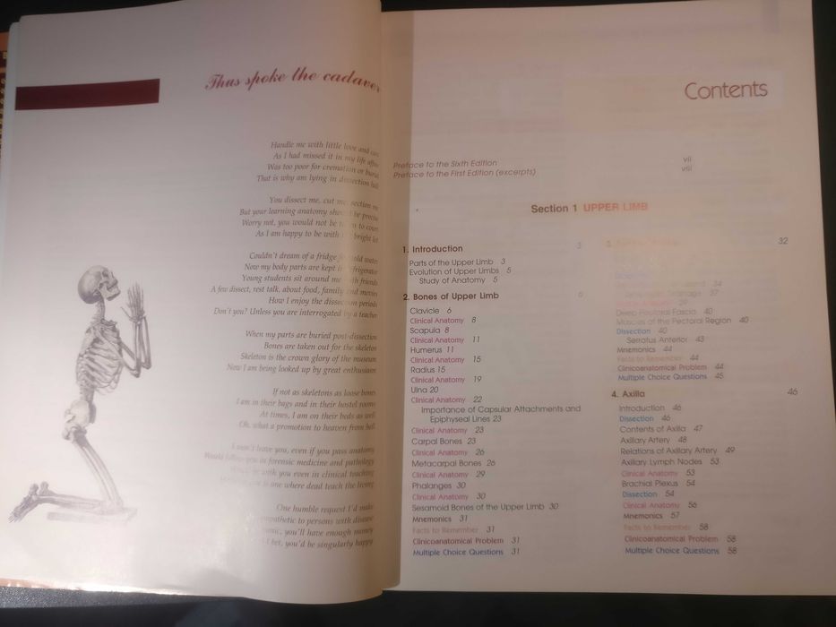 Human Anatomy 6 edition Volume 1 - Upper Limb,  Thorax B D Chaurasia