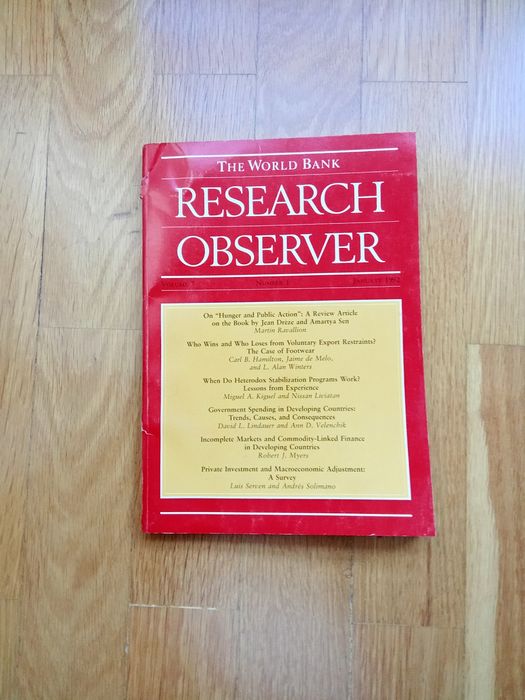 The World Bank Reserch Observer