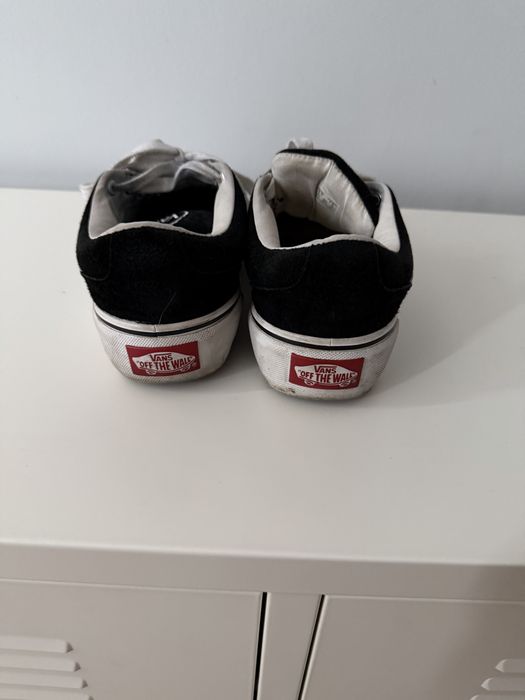 Buty Vans 38 platforma czarno białe