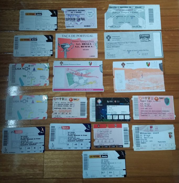 Bilhetes jogos SC Braga