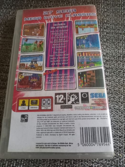 Gra Sony psp Sega mega drive collection