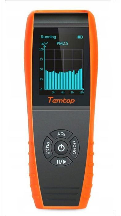 TEMTOP Temperatura Miernik Jakości Powietrza  9w1