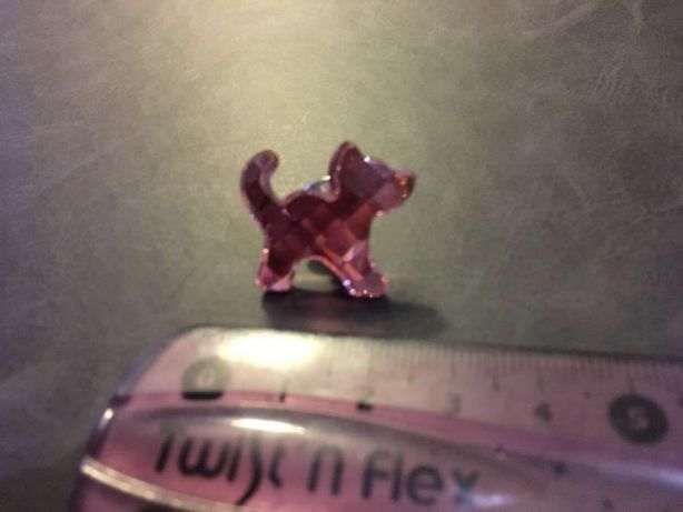 Alfinete cristal gato rosa Swarovski