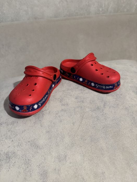 Кроксы на мальчика 27 размер б/у, шлепки на мальчика 27 р