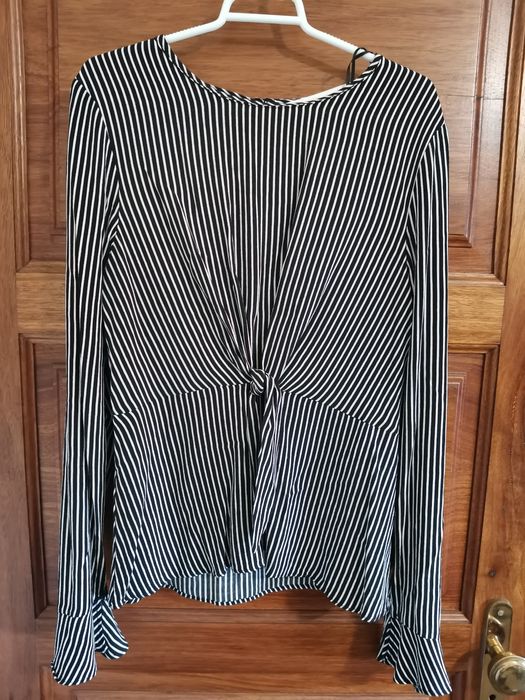 Blusa riscas Zara