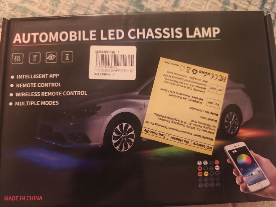 Fita led em carro