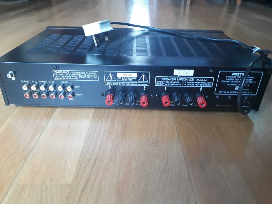 Rotel RA-930BX; Wzmacniacz, wejście gramofonowe MM.
