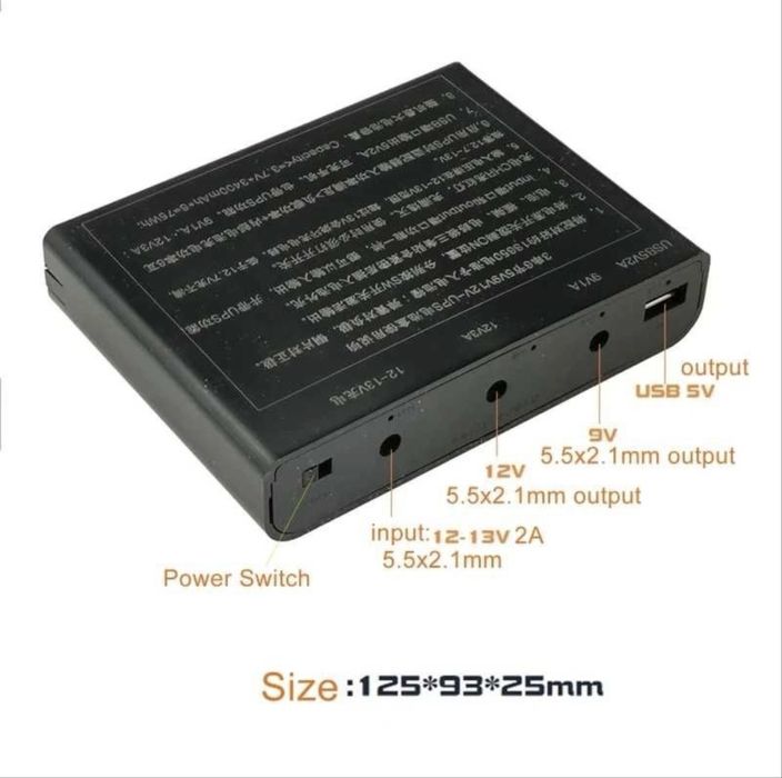 Джерело безперебійного живлення (powerbank, ДБЖ, UPS) для роутера