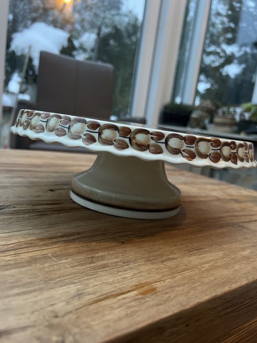 Stara porcelana polska KOŁO patera na tort PRL