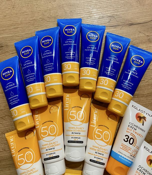 Krem ochronny/do opalania do twarzy spf 30 Nivea / Lirene