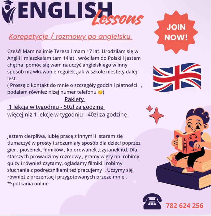 Korepetetycje z jezyka angielskiego