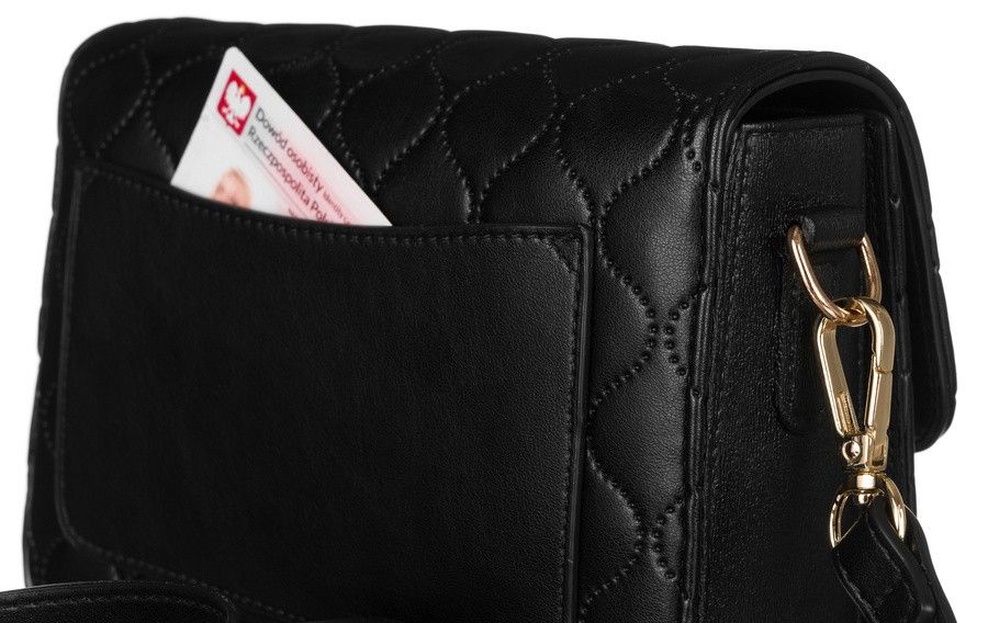 elegancka, pikowana listonoszka crossbody - david jones