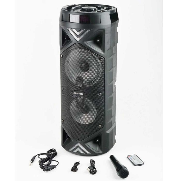 DUŻY Ģłośnik Bluetooth Karoke Mikrofon w Zestawie SUPER JAKOŚĆ DŹWIĘKU