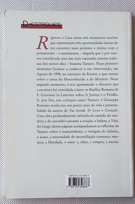 Regresso a Casa de Susanna Tamaro