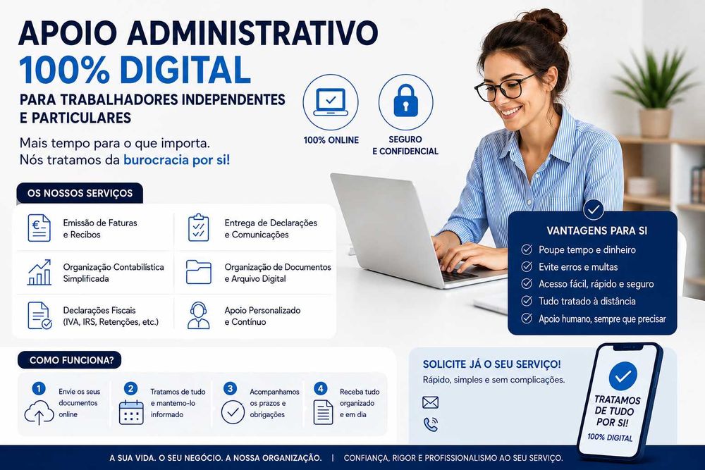 100% DIGITAL ADMINISTRATIVE SUPPORT for self-employed individuals and independent workers
