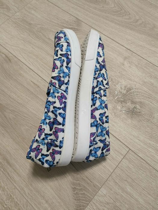 Buty motyle niebieskie