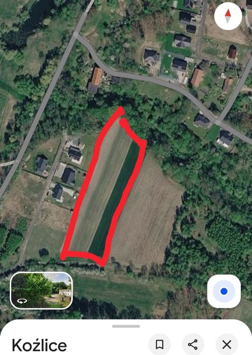 Koźlice Działki budowlane 4000m2