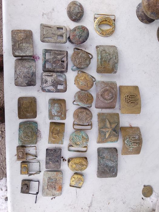 Пряжки бляхи СССР латунь