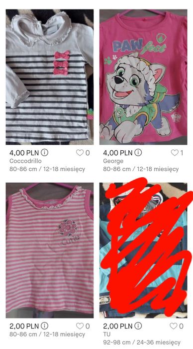 Ubranka dla dziewczynki