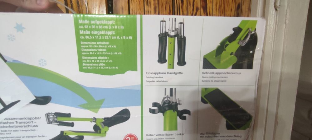 Дитячий сніговий самокат,  скутер, снігокат.