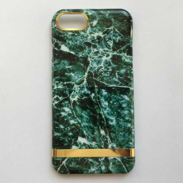Etui Osłona na iPhone'a 6/7/8 - Zielony/Marmurek