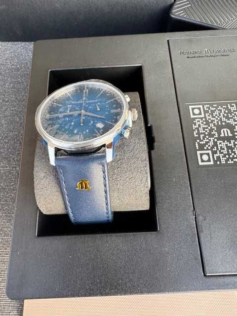 zegarek męski  Maurice Lacroix Eliros  granatowy-niebieski 40 mm