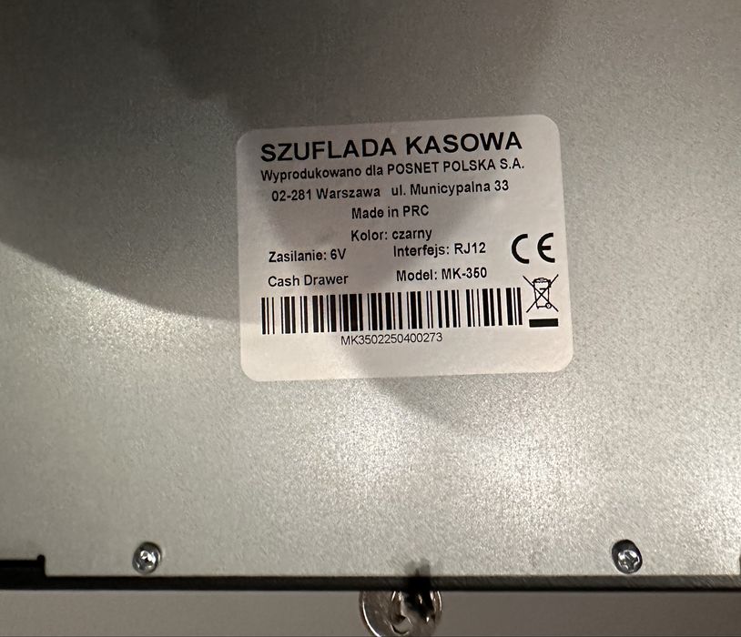 Szuflada kasowa Posnet MK350