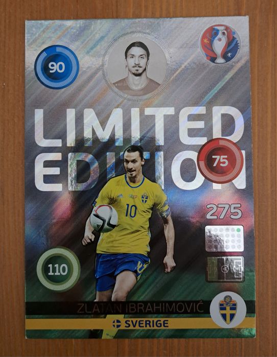 zlatan ibrahimovic limited edition card 2021-22 Panini Adrenalyn FIFA 365 Trading Card LE-ZI: Zlatan Ibrahimovi -