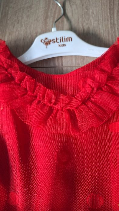 Sukienka wizytowa czerwona 122