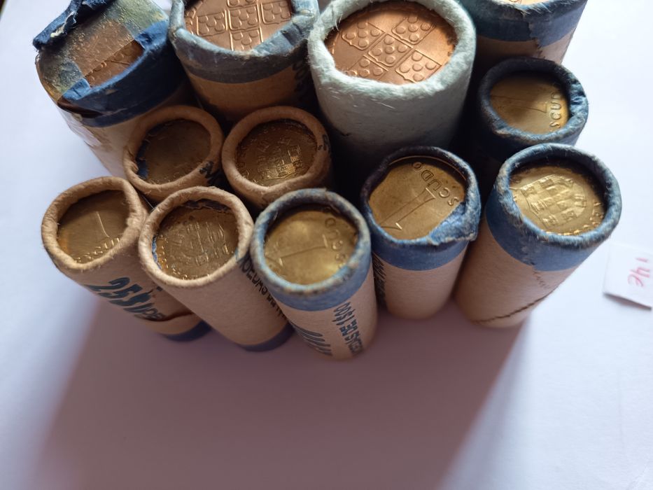 Rolos 2€ conmemorativas e escudos 1978 a 1982