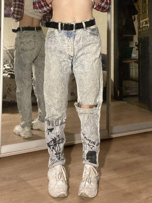 джинсы бананы светлые Levi's / джинси банани світлі levis